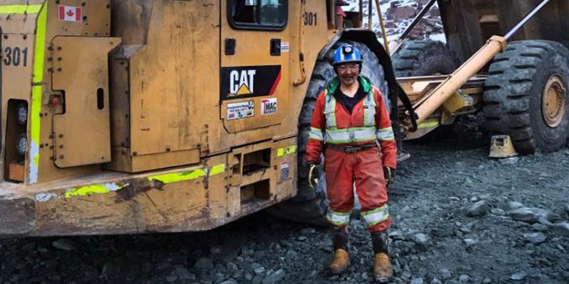 Female Miner at Cementation